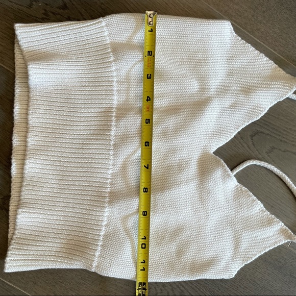 Made in Italy white crop top (Sz XS) - Picture 5 of 8